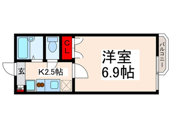 エスト－ルⅢの物件間取画像